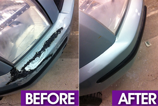 Bumper Repair Swansea before and After image