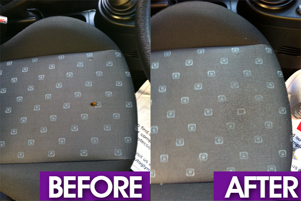 Car cloth seat burn hole repair