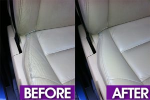 leather seat restoration before and after